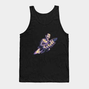 Funny Peewee Herman Rocket Tank Top